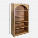 Wooden Bookcase with 5 Shelves Sagitta Brown