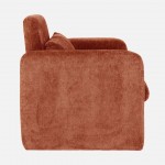 Rubicon armchair in orange/terracotta chenille