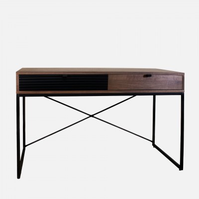 Walnut Wood Desk with Drawers Pegasus Dark Brown Walnut Wood Desk with Drawers Pegasus Dark Brown