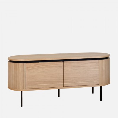 Oak Wood 2-Door TV Bench Pegasus Light Brown Oak Wood 2-Door TV Bench Pegasus Light Brown