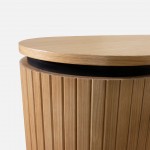 2-Door Oak Wood Sideboard Pegasus Light Brown