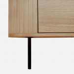 2-Door Oak Wood Sideboard Pegasus Light Brown