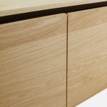2-Door Oak Wood Sideboard Pegasus Light Brown