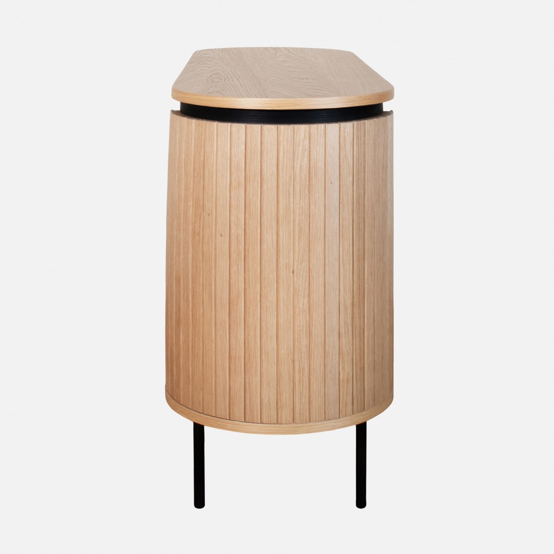 2-Door Oak Wood Sideboard Pegasus Light Brown