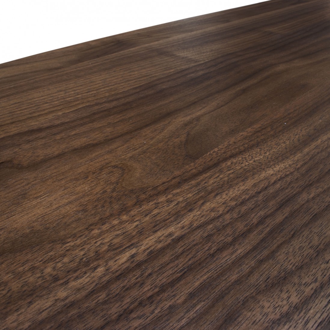 2-Door Walnut Wood Sideboard Pegasus Dark Brown