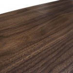 2-Door Walnut Wood Sideboard Pegasus Dark Brown