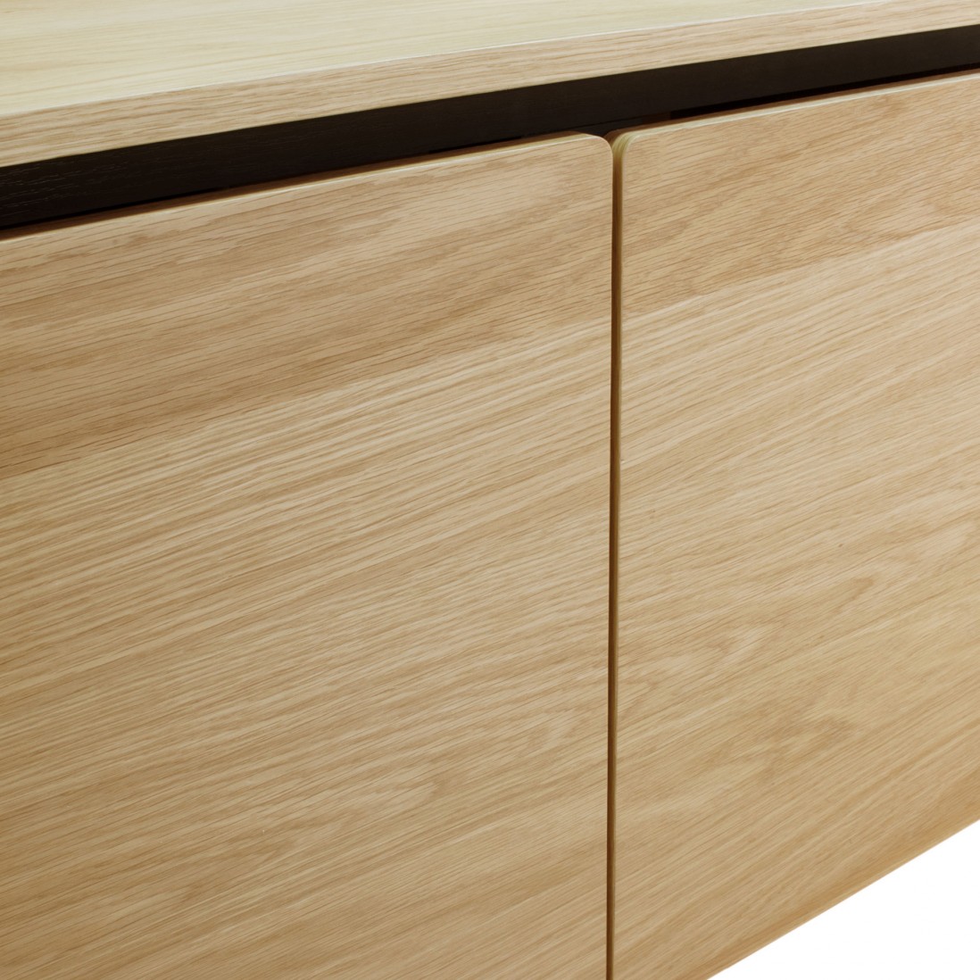 3-Door Oak Wood Sideboard Pegasus Light Brown