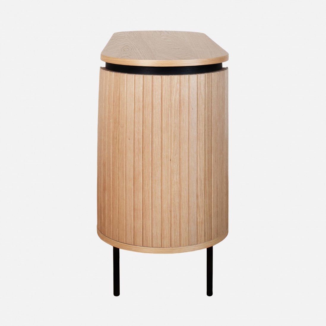 3-Door Oak Wood Sideboard Pegasus Light Brown