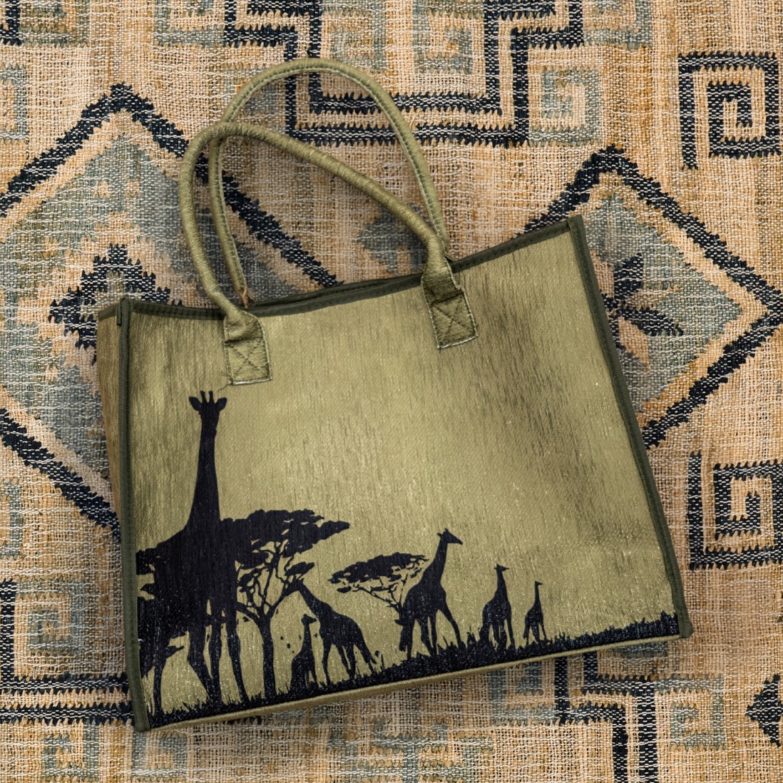 Safari Khaki Rug with Carry Bag (Rug In Bag)