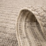 Natural Weave Plain Rug in Dark Grey