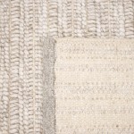 Natural Weave Plain Rug in light grey colour