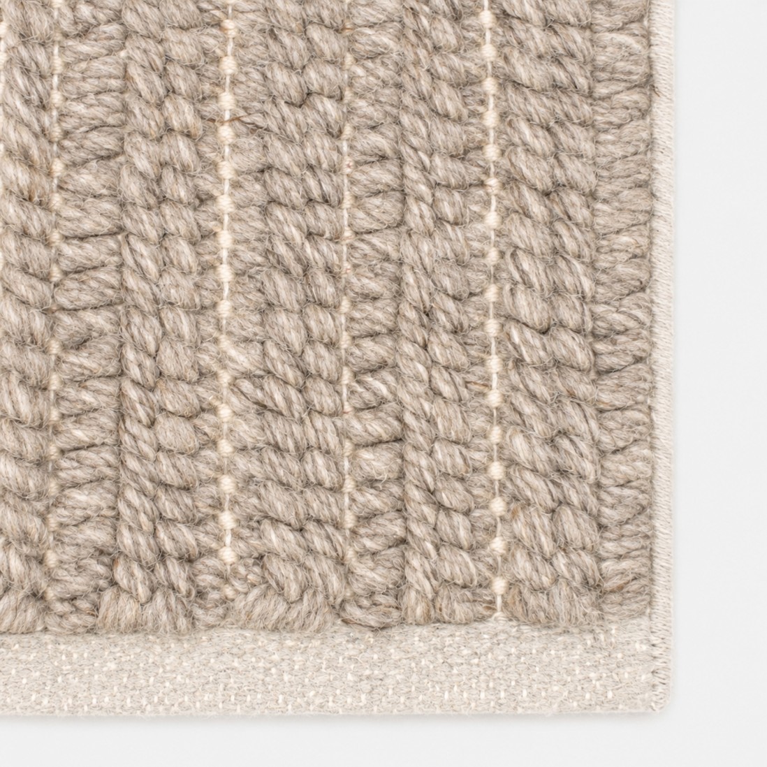 Natural Weave Plain Rug in Dark Grey