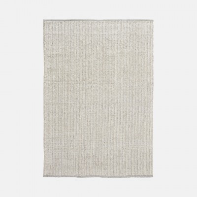 Natural Weave Plain Rug in light grey colour