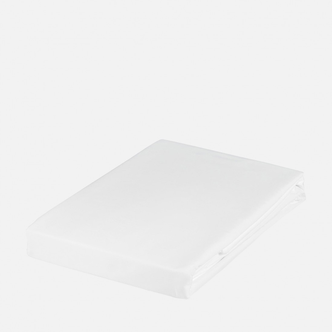 Len�ol de Baixo Ajust�vel 100% Cetim Algod�o Lux Branco