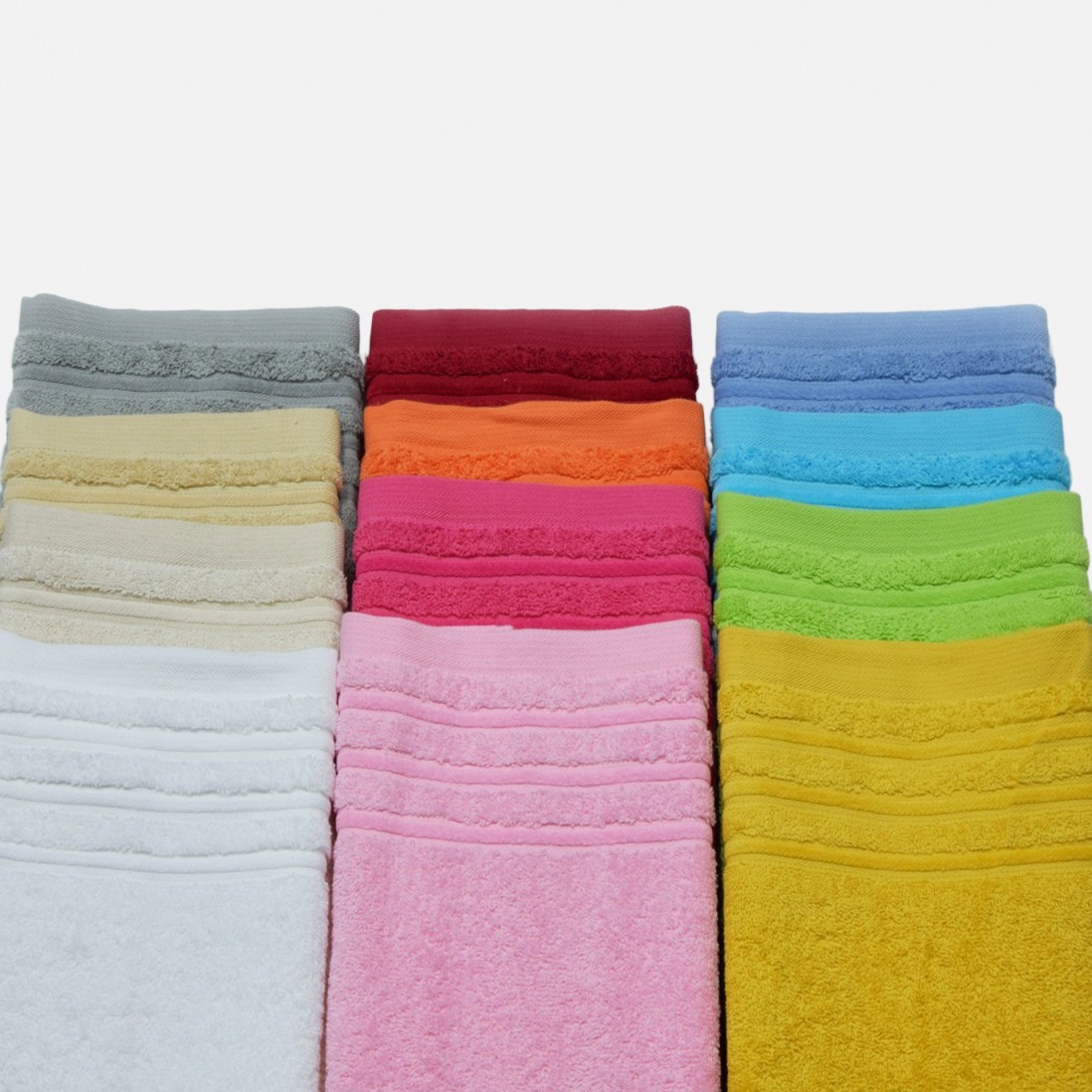 Toalha de Banho 100% Algod�o Chic Bid� Branca