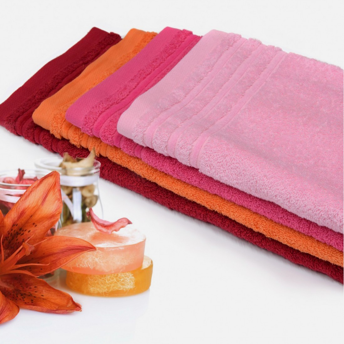 100% Cotton Chic Bidet Bath Towel Pink