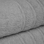 100% Cotton Chic Bidet Bath Towel Gray