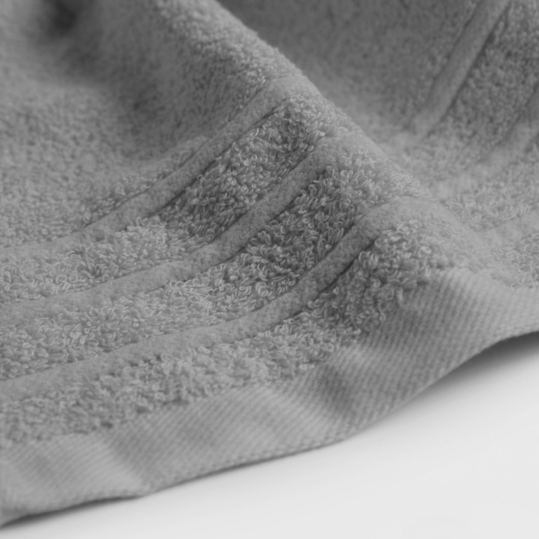 100% Cotton Chic Bidet Bath Towel Gray