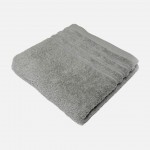 100% Cotton Chic Bidet Bath Towel Gray