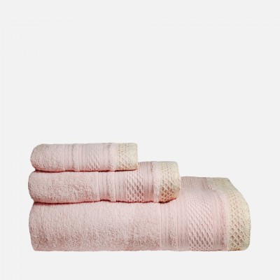 Jogo de Banho 100% Algod�o Soft Bath IVR 3 Toalhas Rosa Claro