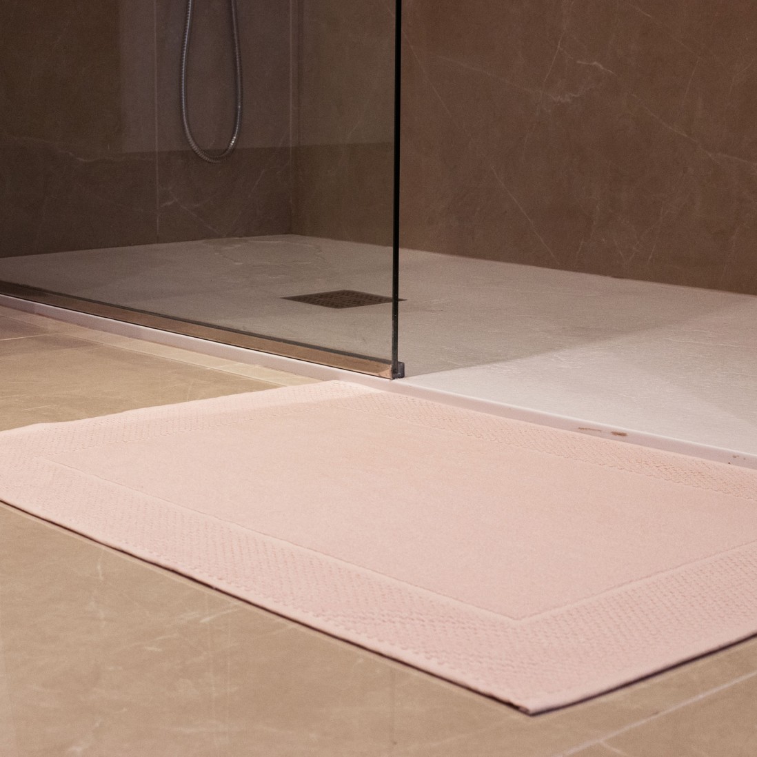Alfombra de Ba�o Zafra Rosa Claro