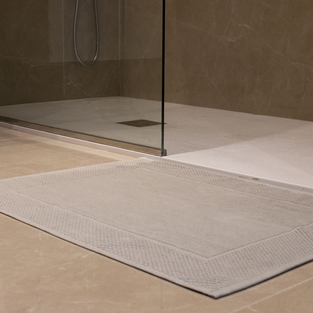 Alfombra de Ba�o Zafra Gris Claro