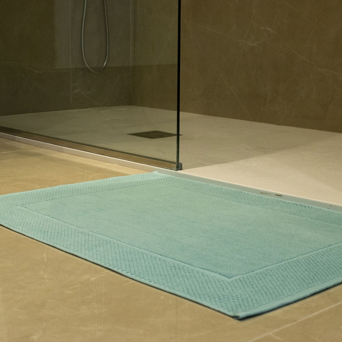 Alfombra de Ba�o Zafra Azul Aqua