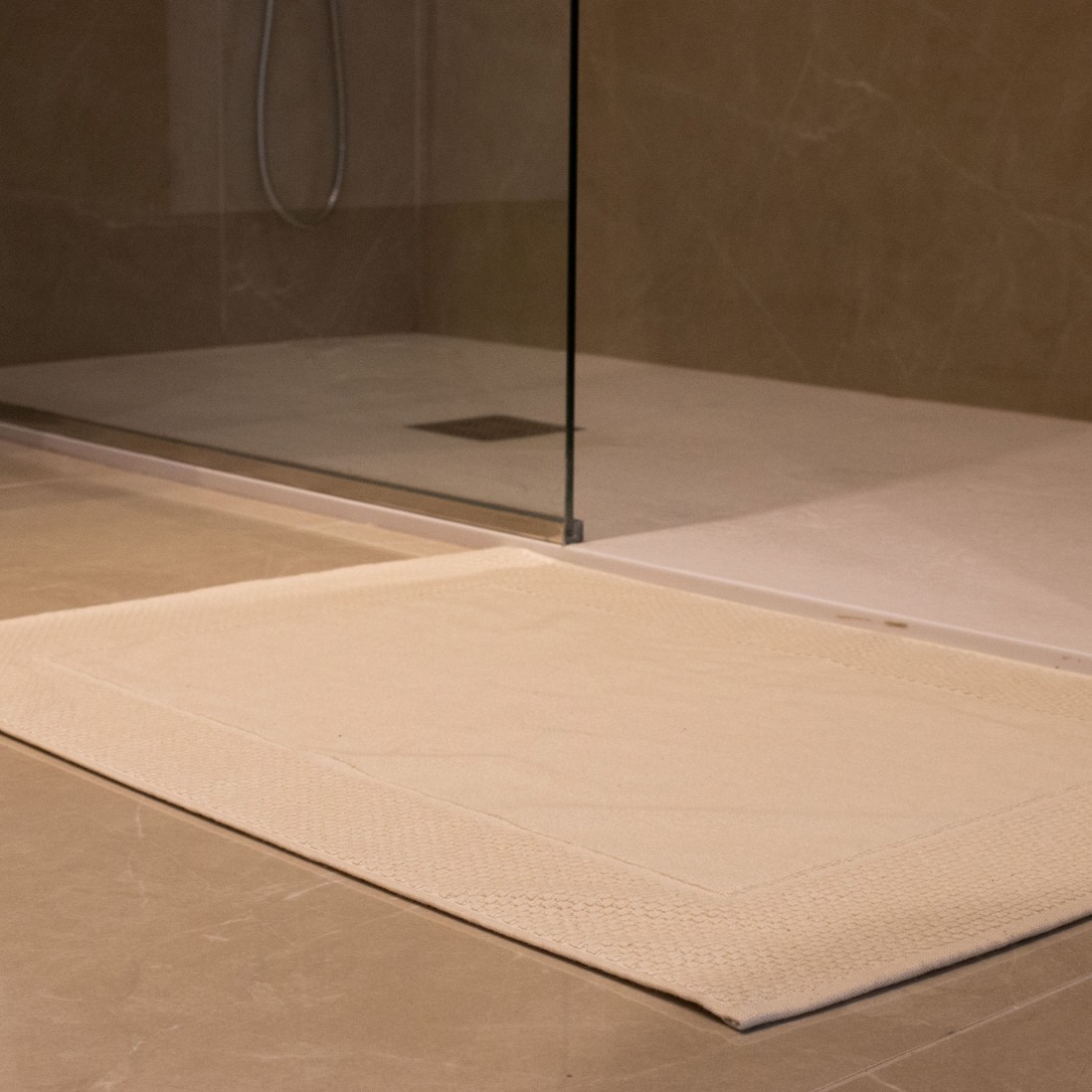 Alfombra de Ba�o Zafra Beige Claro