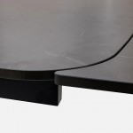 Extensible Dining Table 180(260)X90 cm Columba Black Marble