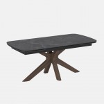 Extensible Dining Table 180(260)X90 cm Columba Black Marble