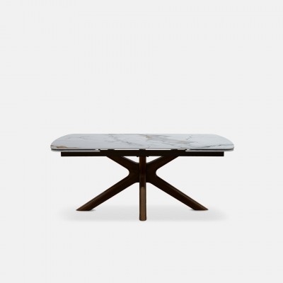 Extensible Dining Table 180(260)X90 cm Columba Golden Carrara Extensible Dining Table 180(260)X90 cm Columba Golden Carrara