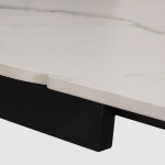 Extensible Dining Table 180(260)X90 cm Columba Golden Carrara