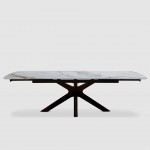 Extensible Dining Table 180(260)X90 cm Columba Golden Carrara