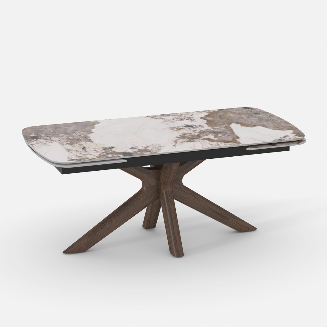 Extensible Dining Table 180(260)X100 cm Columba Gloss Pandora