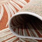 In & Out Area Rug Palm 192 Orange