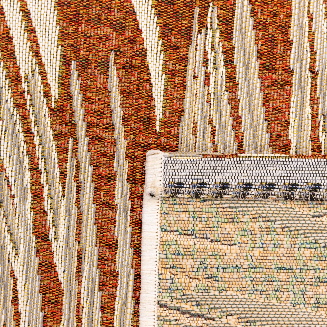 In & Out Area Rug Palm 192 Orange