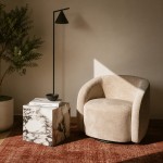 Stone Coffee Table Cubo White