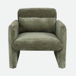 Rubicon armchair in dry green chenille