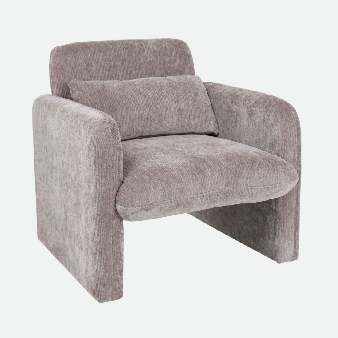 Rubicon armchair in taupe chenille