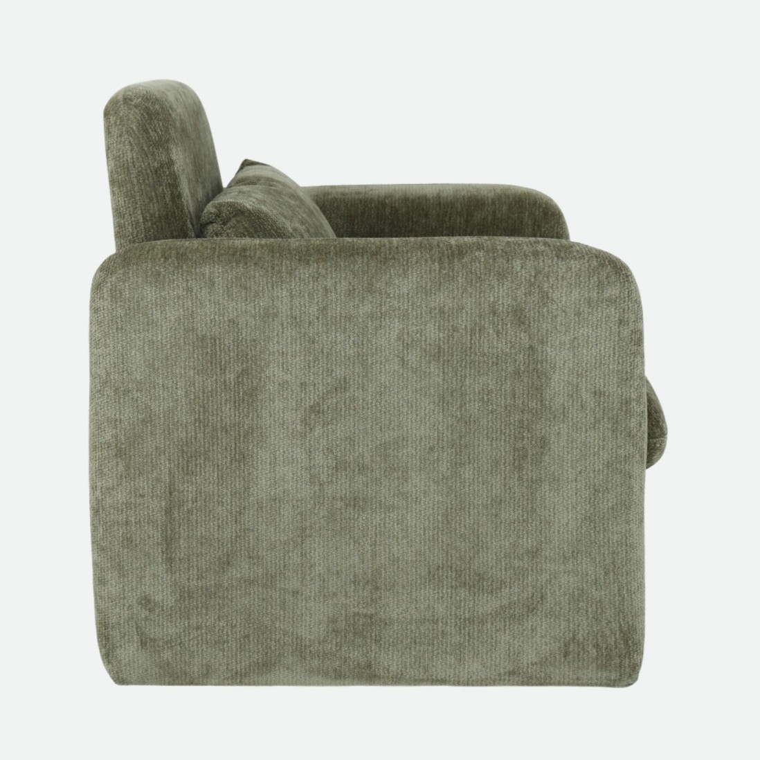 Rubicon armchair in dry green chenille