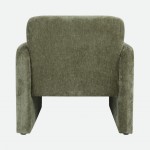 Rubicon armchair in dry green chenille