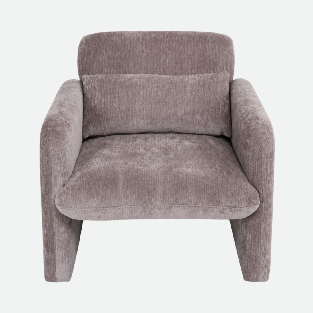 Rubicon armchair in taupe chenille