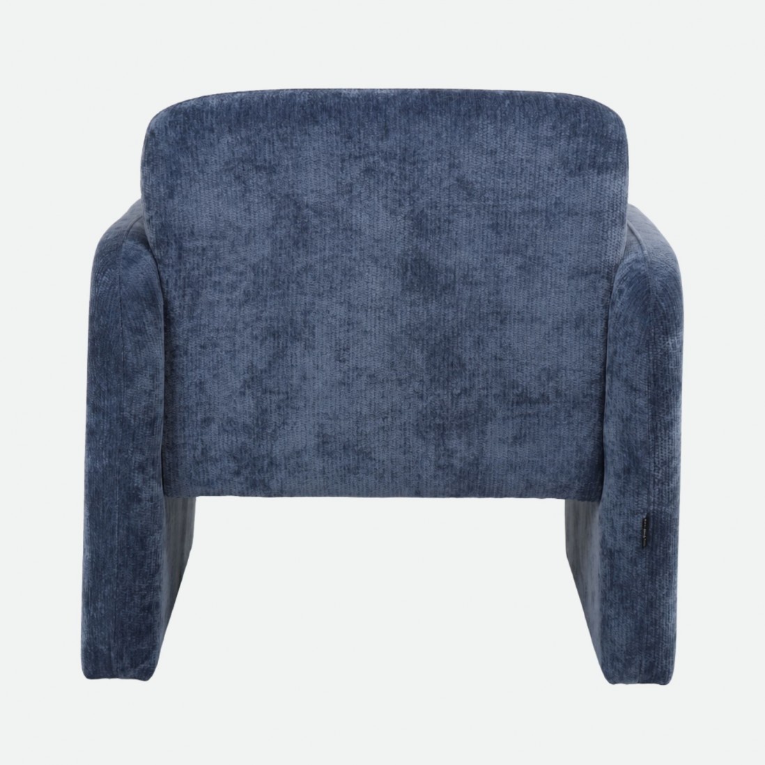 Rubicon armchair in blue chenille