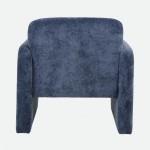 Rubicon armchair in blue chenille