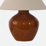 Magnolia Brown Ceramic Table Lamp 52 cm