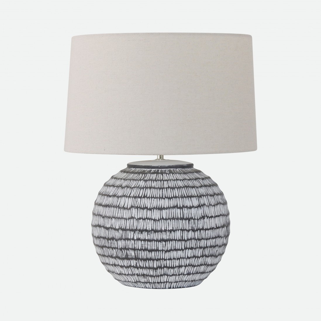 Nevoa Grey Ceramic Table Lamp 55 cm