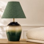 Eclat Green Ceramic Table Lamp 64 cm