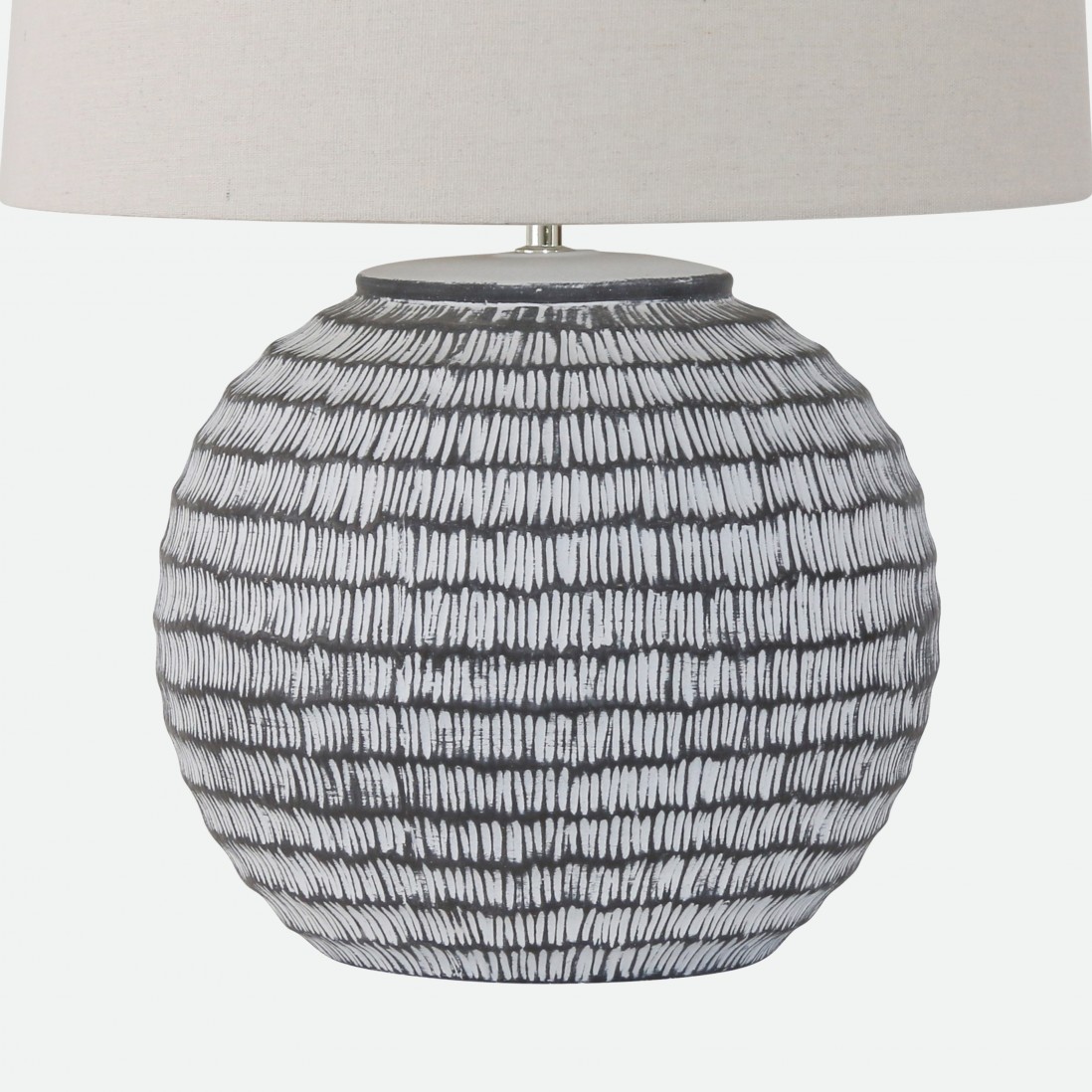 Nevoa Grey Ceramic Table Lamp 55 cm
