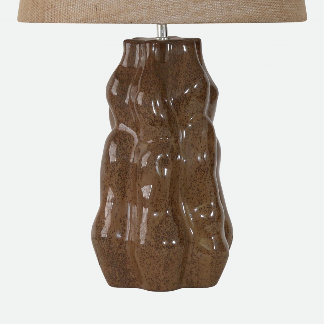 Duna Brown Ceramic Table Lamp 65 cm