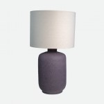 Lilac Ceramic Granite Table Lamp 71 cm